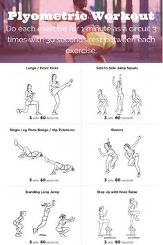 an exercise poster with instructions on how to do the same exercises for each individual body