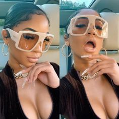 Instagram Baddie Outfit, Baddie Outfit, Instagram Baddie, Baddie Outfits, One In A Million, Square Sunglasses Women, Fashion Ideas, Square Sunglass