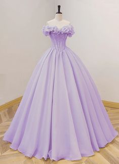 Product Style:  #C4TR Material: Organza Color: Lavender Built in Bra: Yes Hemline: Floor Length Back Detail: Lace-up Delivery times: Processing time:    2-3 weeks Shipping time:       3-5 working days Rush order service is available, if you need rush order, please visit: Rush Order ，rush order fee is $20. Custom Size: For custom size, please give us the correct measurements in the order notes when you check out, and please have a look our measuring guide at first. There is no extra payment for c Purple Sweet 16 Dress, Lavender Sweet 16 Dresses, Prom Dresses Purple, Long Ball Dresses, Purple Sweet 16, Purple Ball Gown, Gaun Abad Pertengahan, Sweet 16 Dress, Dresses Purple