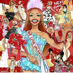 Drag Race Fan Art, Valentina Rupaul Drag Race, Alexis Mateo, Improve Drawings, Manila Luzon, Alyssa Edwards, Race Outfit, Trans Art