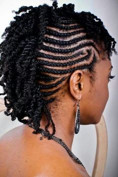 Braided Mohawk Hairstyles, Flat Twist Hairstyles, Twisted Hair, Natural Braids, Natural Hair Twists, Twist Styles, Mohawk Hairstyles, 4c Hair