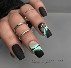 Dark Vacation Nails, Dark Mermaid Nails Acrylic, Deep Nails Designs, Nail Designs Fun Unique, Norse Nail Art, Grayscale Nails, Dark Feminine Nails Design, Nail Designs Elegant Classy, Fun Nail Designs Creative Latest Fashion