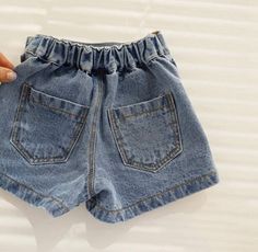 Girls Fashionable Denim Skort 100% Cotton High Waist Denim Jeans, Cute Denim Blue Cotton Shorts, Cute Short Denim Blue Bottoms, Cute Medium Wash Bottoms With Pockets, Cute Jean Shorts With Pockets, Cute Denim Blue Denim Shorts, Cute Short Length Denim Jeans, Cute Medium Wash Denim Shorts, Cute Denim Jean Shorts