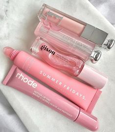 not mine Makeup Bag Essentials, Makeup Wishlist, Sephora Skin Care, Perfect Skin Care Routine, Pretty Skin Care, Skin Care Items, Lip Glosses, Pink Makeup, Makeup Items