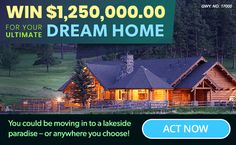 a poster advertising a real estate for $ 250, 000 to the ultimate dream home