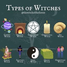 the different types of witches and their meanings in each witch's house, which includes symbols