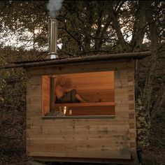 29 Outdoor Sauna Ideas: Transform Your Backyard into a Relaxing Oasis - placeideal.com Rustic Outdoor Saunas, Off Grid Sauna, Sauna In The Woods, Wood Fired Sauna Outdoor, Cedar Sauna Outdoor, Modern Sauna Design, Backyard Sauna Ideas, Outdoor Sauna Plans, Garden Sauna Ideas