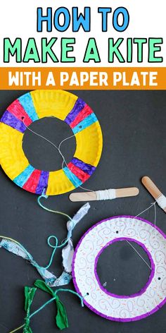 how to make a kite with a paper plate