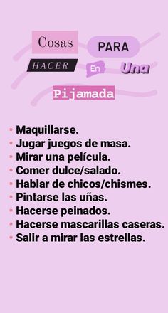 a pink poster with words in spanish and english