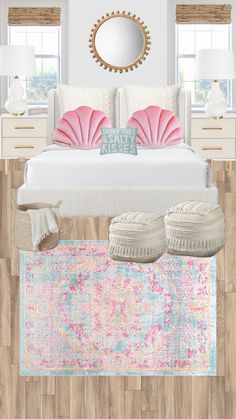 Beach house bedroom 🌊🙈 Surf Room Decor, Beachy Room Decor, Summer Room Decor, Beach House Bedroom, Coastal Room, Teen Bedroom Designs, Luxury Room Bedroom, Preppy Room Decor, House Bedroom