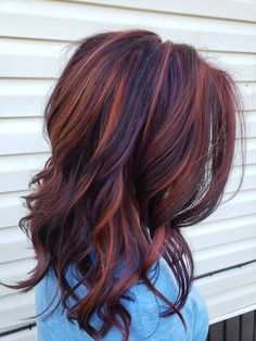 Hair Color Auburn, Burgundy Hair, Hair Color Highlights, Hair Color And Cut, Auburn Hair, Paul Mitchell, Hair Inspiration Color