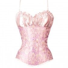 Light Purple Victorian Overbust Corset Top Corset Styles, Top 40, Paisley Design