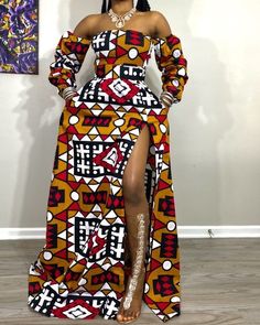 African Hoco Dresses, Kente Print Dresses, Formal African Dresses, Cute African Dresses, Zambian Chitenge Dresses, African Dresses For Women Wedding, African Style Dresses, Traditional African Dresses, African Formal Dress