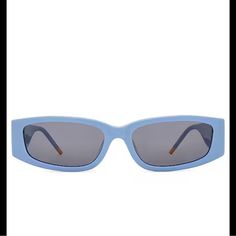 Acetate Frames Made In China White Logo At Temples Lens Measures Approx 55mm Bridge Measures Approx 16mm Arm Measures Approx 145mm Soft Ripstop Case New With Tags Bird Accessories, Y2k Sunglasses, Jenny Bird, Blue Sunglasses, Sunglasses Accessories, Bridge, Women Accessories, China, Sunglasses