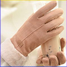 in stock Winter Gloves For Women, Fur Decor, Snow Gloves, Climbing Clothes, Winter Scarves, Fashion Gloves, Cold Weather Gloves, Soft Winter