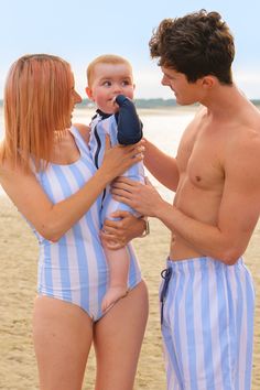 Matching swimwear for summer time at the beach with Zipster.