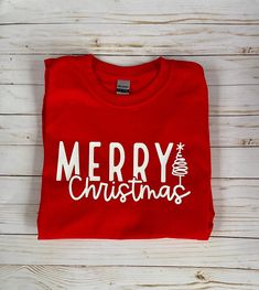 Customizable Crew Neck Christmas T-shirt, Christmas T-shirt With Name, Affordable Customizable Christmas T-shirt, Christmas Shirts Vinyl, Christmas Custom Print Cotton T-shirt, Festive Christmas Crew Neck T-shirt, Cricut Projects Easy