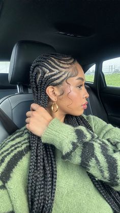 Braided Cornrow Hairstyles, Pelo Afro, Pretty Braided Hairstyles, Braids With Curls, Cornrow Hairstyles, Bob Haircut