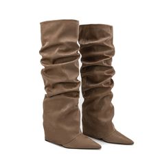 As low as US$69.00 Slouch Boots Tall, Faux Leather Over The Knee Boots, Tall Boots Heels, Tall Boots Wedge, White Thigh High Boots, Black Heels Prom, Brown Thigh High Boots, Silver Heels Prom, Light Blue Heels