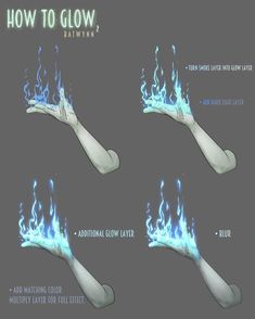 the instructions for how to use glow gloves