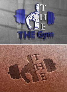 the gym logo is shown in two different colors