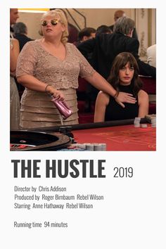 the hustle movie poster with an image of two women in front of a casino table