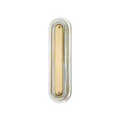 an image of a door handle in gold and silver on a white background with clippings