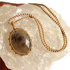 ad eBay - Handmade Natural Faceted Tourmaline Rutile Quartz Macrame Reiki Crystal Necklace - Buy Now, click the link (eBay) Reiki, Artisan Jewelry Necklaces, Reiki Crystals, Rutile Quartz, Buy Necklace, Handcrafted Artisan Jewelry, Artisan Jewelry, Click The Link, Crystal Necklace