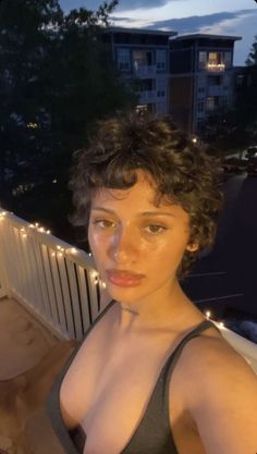 Curly Buzz Cut, Really Short Curly Hair, Short Curly Hair Women, Very Short Curly Hair, Curly Hair Pixie Cut, Curly Hair Pixie, Pixie Cut Curly Hair, Finger Waves Short Hair, Curly Pixie Hairstyles