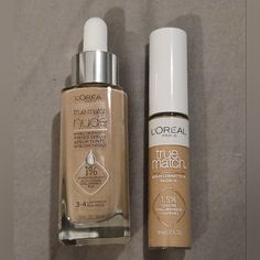 These Are Both New, Will Sealed! No Damages Of Any Kind! Shade 3-4 Light-Medium Pale Please Look At All Photos As They Are A Part Of The Description! Price Is Firm, And For Both Items!! Smoke-Free, Pet Friendly Home! (Dogs) I Ship The Same Or Next Business Day!! True Match Concealer, Loreal True Match Foundation, True Match Foundation, Loreal True Match, Concealer Color, Janet Guzman, Foundation Shades, Foundation Concealer, Makeup Foundation