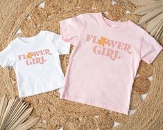 Toddler Flower Girl Gift, Wedding Tshirt, Flower Girl Shirt, Wedding Tshirts, Flower Girl Shirts, Flower Girl Proposal, Summer Graphic Tee, Bride Shirt, Party Inspo