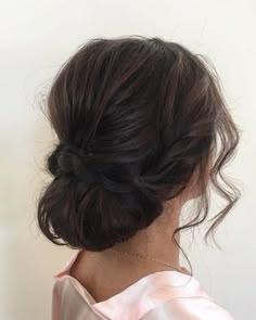 Check out these drop dead gorgeous loose updos wedding hairstyle. The stylists somehow manage to make the whole thing look effortless! Flawless elegance, Brunette Updo, Trendy Wedding Hairstyles, Wedding Hairstyles Updo