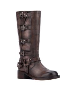 in stock Brown Knee Boots, Buckled Boots, Western Dress With Boots, Tall Brown Boots, Closed Toe Shoes, Timberlands Women, Tall Boots, Dress With Boots, Boot Shop