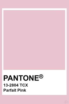 the pantone color is shown in pink