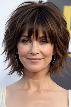 27+ Shag Hairstyles Over 40 Shaggy Haircuts 2 Short Length Shag Haircuts, Shaggy Haircut, Medium Shaggy Hairstyles, Short Shag Haircuts, Shaggy Short Hair, Shaggy Hair, Short Shag Hairstyles