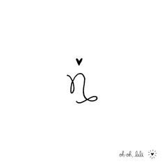 a black and white drawing of the letter l on a white background with hearts in it