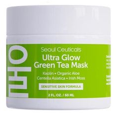 Experience the rejuvenating results of this spa face mask rich in natural ingredients, soothing antioxidants and plant extracts for visibly glowing skin. Expertly formulated to target all major signs of premature aging, this paraben-free anti aging face mask for skin fights dehydration and dryness and soothes sensitive redness, irritation and acne breakouts. Soothing and gently refreshing, this antioxidant rich cream face mask is extremely effective as a fragrance-free, Korean skincare calming f Face Mask Skincare, Tea Face Mask, Face Mask Korean, Face Mask Cream, Vegan Face Mask, Green Tea Face Mask, Anti Aging Face Mask, Face Masque, Mask Korean