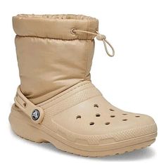 Crocs Classic Lined Neo Puff Boot Insulated Tan Womens New With Tags Color: Tan Pet + Smoke Free Crocs Unisex Classic Lined Neo Puff Boot Insulated Brand: Crocs Department: Unisex Color: Tan Type: Boot Style: Slip-On Pattern: Solid Closure: Slip-On Features: Boot Women's Crocs, Crocs Shoes, Winter Rain, Rain Boots, Fashion Boots, Slip On, Women Shoes, Boots, Women Shopping