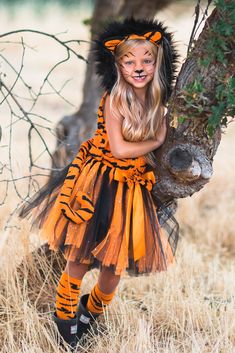 Tiger Tutu Costume 5 Piece Set - Sparkle in Pink Tiger Costume Diy, Tiger Halloween Costume, Cheetah Costume, Tiger Halloween, Zebra Costume, Tiger Costume, Boutique Outfits, Comfy Wear, Girls Halloween