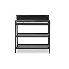 a black shelf with three shelves on each side and an open drawer underneath the shelf