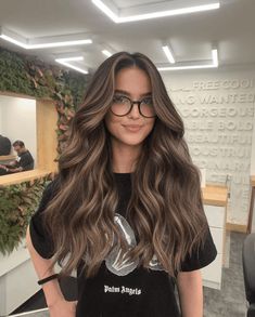 32 Fall Brunette Hair Colors To Try This Season Toffee Hair Color Brown Highlights, Natural Brown Fall Hair, Demintional Brunette, Fall Hair Long Brunette, Dyed Brown Hair Ideas, Live In Hair Color Brunette, Trendy Brunette Hair, Burnett Fall Hair, Fall Hair For Cool Skin Tones