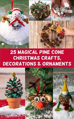 25 christmas pine cone crafts and decorations