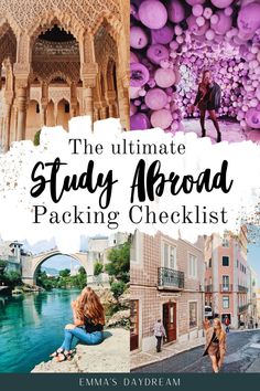 the ultimate study about packing checklist with text overlay that reads, the ultimate study guide