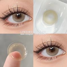 Contact Lenses For Brown Eyes, Natural Contact Lenses, How To Clear Pimples, Maquillage Yeux Cut Crease