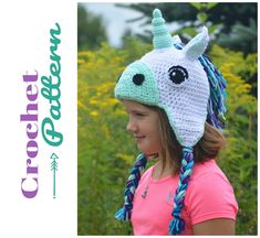 Make the perfect Unicorn Gift with this Easy Crochet Pattern! Crochet your own Unicorn Hat with this Digital Download Pattern PDF! ★ Join my email Newsletter and get a coupon for $2 off any Pattern! ★ http://bit.ly/GreenFoxFarmsDesignsNewsletter * PDF PATTERN ONLY! NO physical item included in this sale! * Magical Unicorn Crochet Hat PDF Pattern. * 6 Sizes including Baby, Toddler, Child, and Adult! * Crochet Pattern for Unicorn Earflap Hat. * Customize your Unicorn Beanie with fun colors! * Make Unicorn Hat Pattern, Crochet Unicorn Hat, Crochet Garments, Dinosaur Hat, Crochet Socks Pattern, Unicorn Hat, Cozy Crochet Patterns, Crochet Kids, Irish Crochet Dress