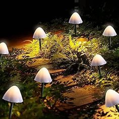 Amazon.com: Outdoor Solar Fairy Lights Solar Garden Lamps, Mushroom Light, Landscape Pathway Lighting, Solar Landscape Lighting, Garden String Lights, Outdoor Decorative Lights, Pathway Landscaping, Solar Landscape, Solar Garden Lights