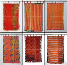 The Parcel will not be delivered before  Christmas. .This beautiful Kantha Fusion Quilt Curtain is perfect to refresh the look of your living room. Reversible in nature, this handmade curtain is to mush have this season. Size: Window Size 52x60 Inch Door width-52 inch length-88 inch  In Feet:- Length:- 7 Feet  Loops:- 7 Material: 100% Cotton Pattern:Floral  Images:-Back and Front Side Style: Fusion Curtain  Product Work: Kantha  Item Package:- One Piece Curtain  Wash Care Instructions: Hand wash Fusion Quilt, Indian Curtains, Quilted Curtains, Sari Quilt, Orange Curtains, Curtain Door, Handmade Curtains, Curtain For Door Window, Window Size