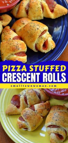 pizza stuffed crescent rolls with pepperoni and cheese