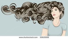 a drawing of a woman with her hair blowing in the wind that says, you can't change people so stop trying live your life and if they meant to be a part of it