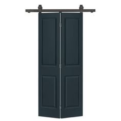 an open black door on a white background